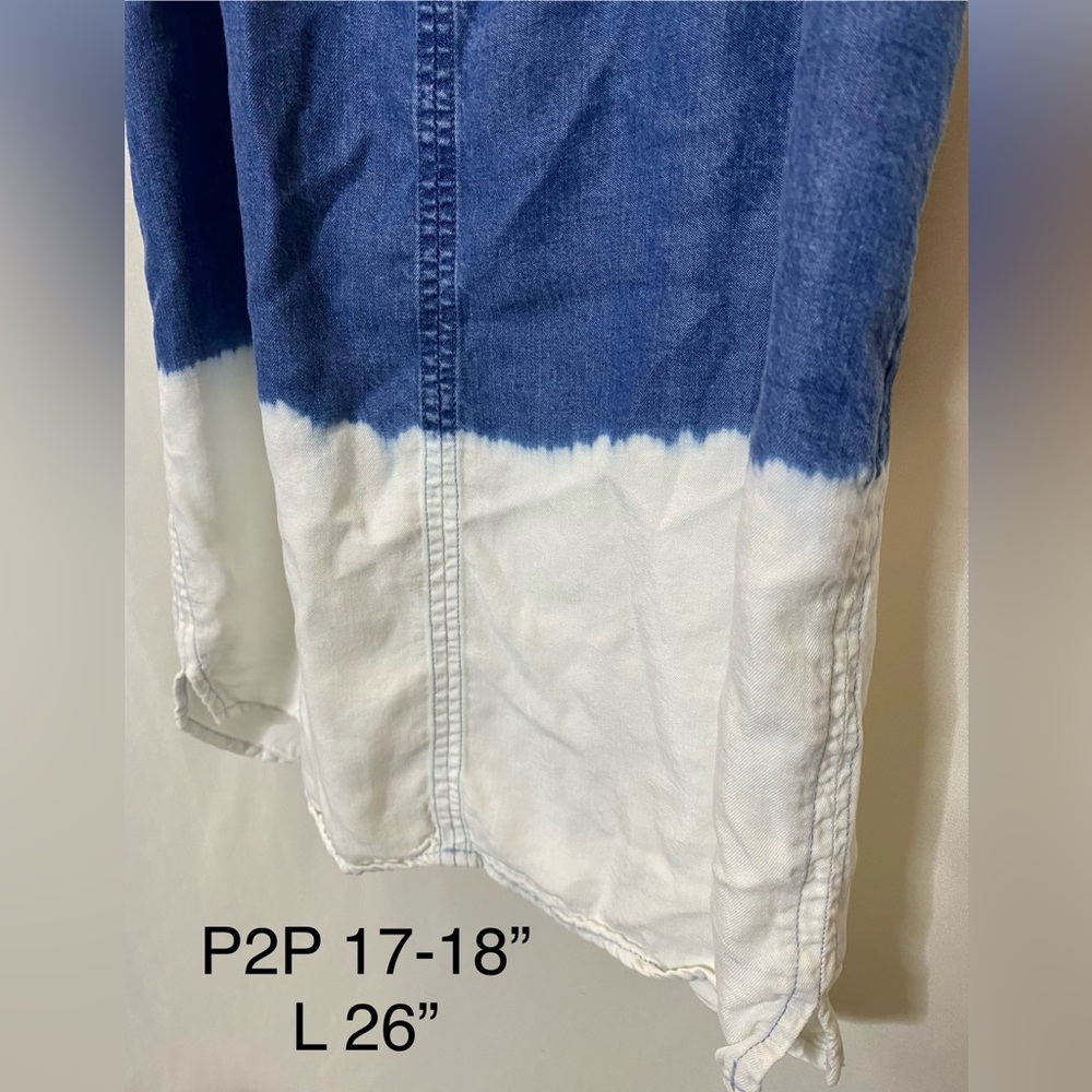 Splendid Dip Dyed Denim Racerback Tank Top - Picture 8 of 9